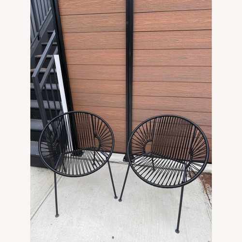 Used CB2 Ixtapa Outdoor Chairs + Covers for sale on AptDeco