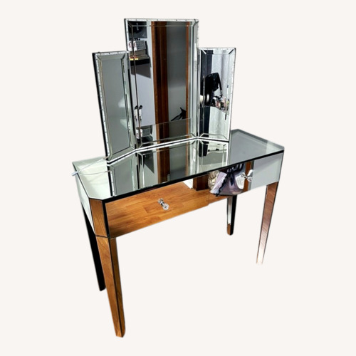 Used Mirrored Glass Vanity for sale on AptDeco