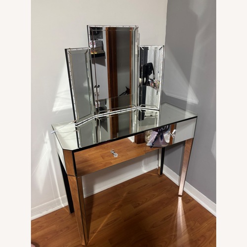 Used Mirrored Glass Vanity for sale on AptDeco