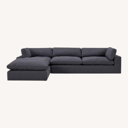 Used AllModern Dark Gray 2 Piece Sectional for sale on AptDeco