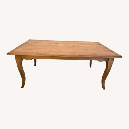 Used Dining Table with Cabriole Legs and Apron Detail for sale on AptDeco