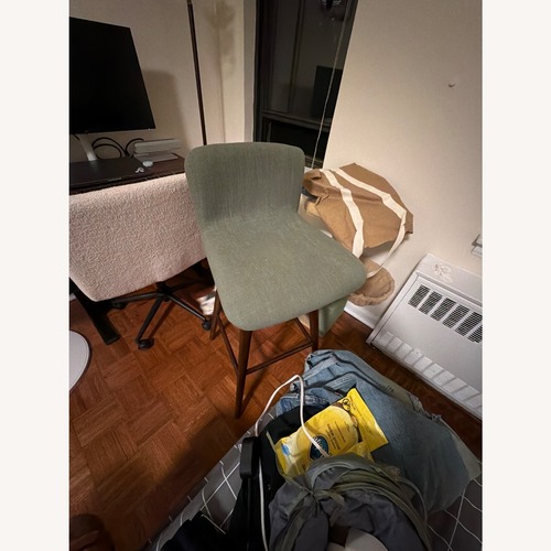 Used Article Green Fabric Stool for sale on AptDeco