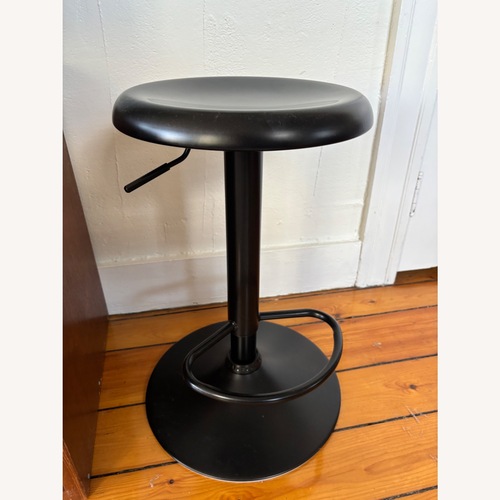 Used Wayfair Adjustable Black Metal Stool (23”-31”) for sale on AptDeco