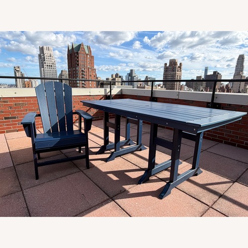 Used Walmart Paradise 7-Piece Picnic Table & Adirondack Set for sale on AptDeco