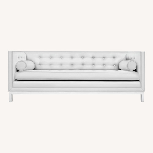 Used Jonathan Adler Lampert Sofa Grey Velvet for sale on AptDeco