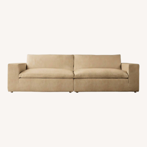Used Restoration Hardware Natural 2 Piece Sectional for sale on AptDeco