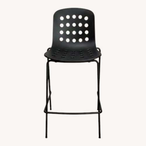 Used TOOU Holi Counter Stools Black / Perforated X2 for sale on AptDeco