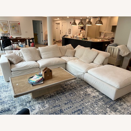 Used Restoration Hardware Cloud White 3+ Piece Sectional for sale on AptDeco
