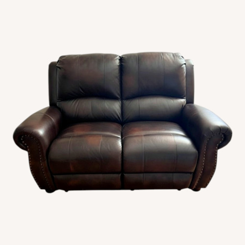 Used Dark Brown Leather Armchair for sale on AptDeco