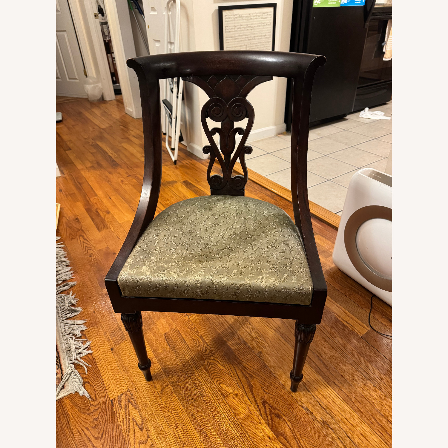 Vintage/Antique Dark Brown Dining Chairs - image-2