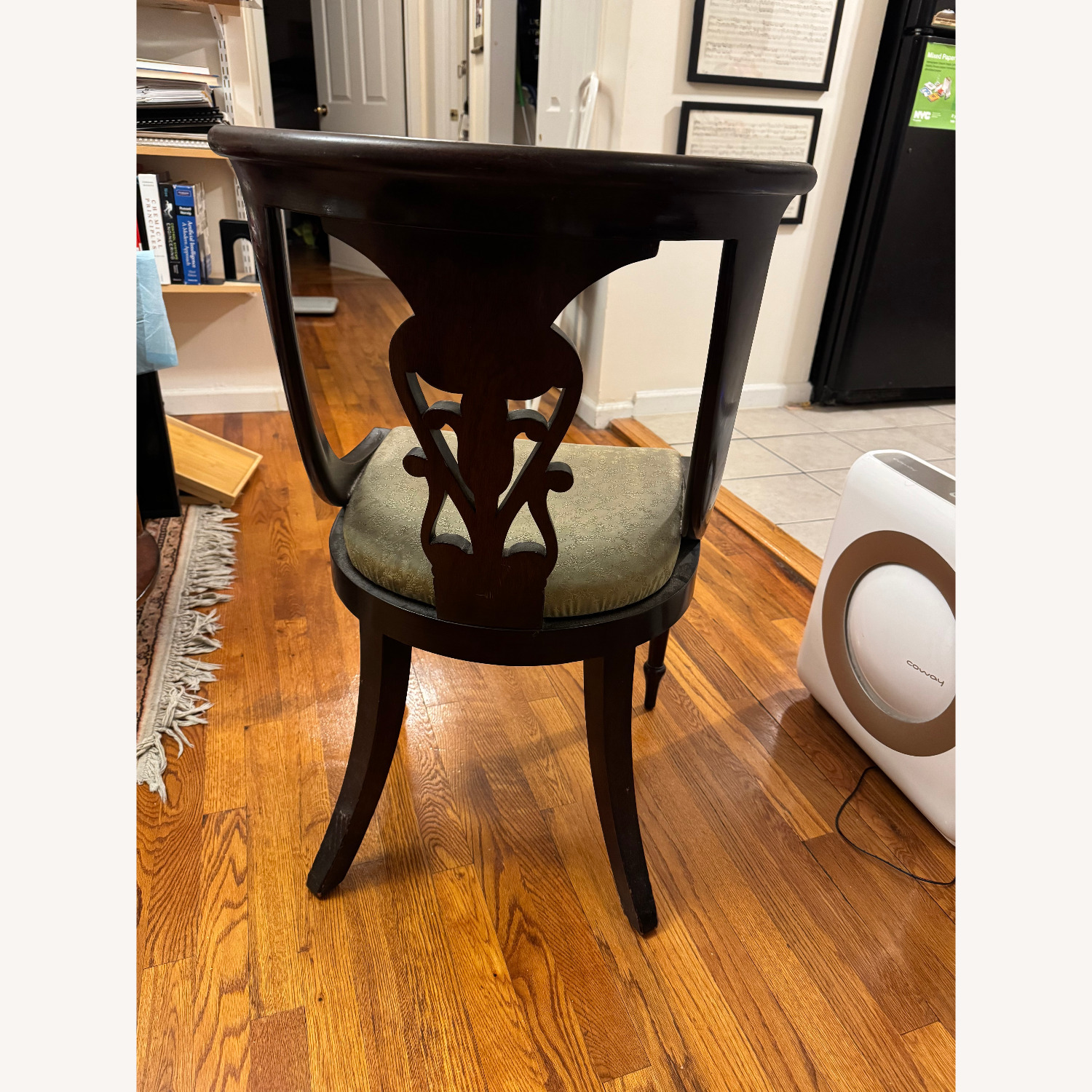 Vintage/Antique Dark Brown Dining Chairs - image-3