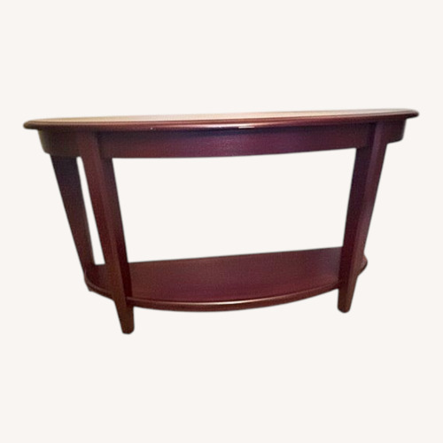 Used Dark Brown Wood Coffee Table for sale on AptDeco