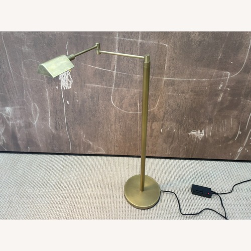 Used Restoration Hardware Pyramid Telescoping Floor Lamp - Vintage Brass for sale on AptDeco