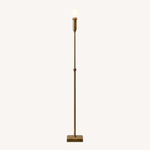 Used Restoration Hardware Pyramid Telescoping Floor Lamp - Vintage Brass for sale on AptDeco