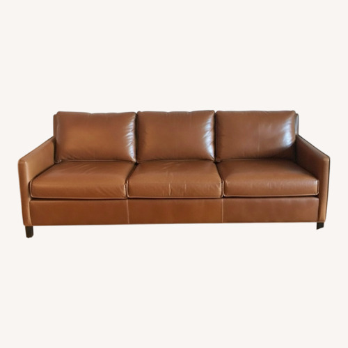 Used Room & Board Bram 88" Sofa in Vento Cognac Leather for sale on AptDeco