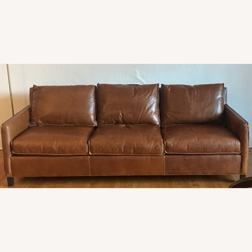 Used Room & Board Bram 88" Sofa in Vento Cognac Leather for sale on AptDeco