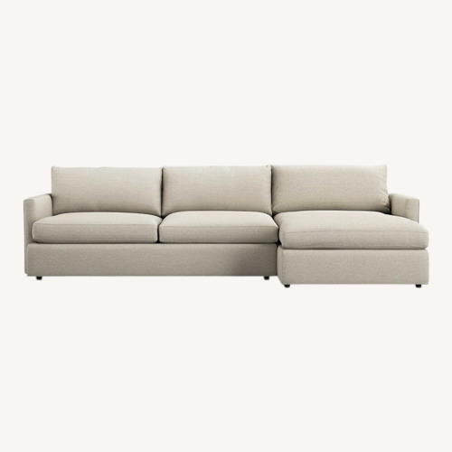 Used Crate & Barrel Lounge Deep Sectional with Chaise for sale on AptDeco