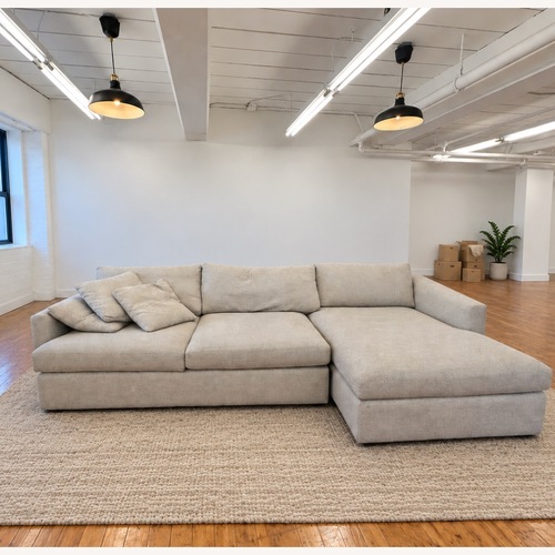 Used Crate & Barrel Lounge Deep Sectional with Chaise for sale on AptDeco
