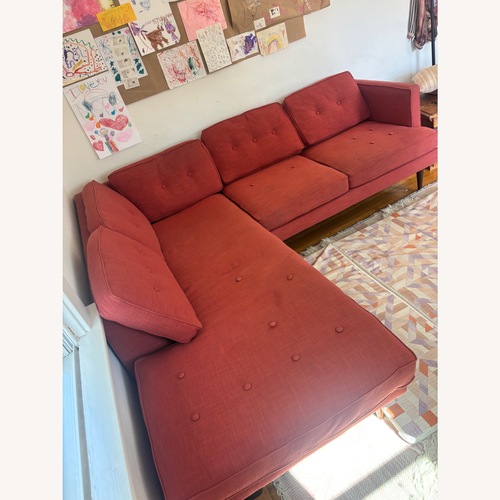 Used West Elm Peggy Mid-Century Sectional for sale on AptDeco