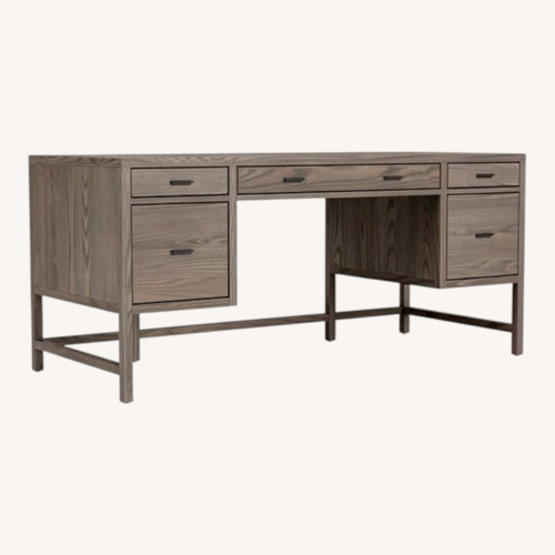 Used Room & Board Berkeley Wood Desk in Gray for sale on AptDeco