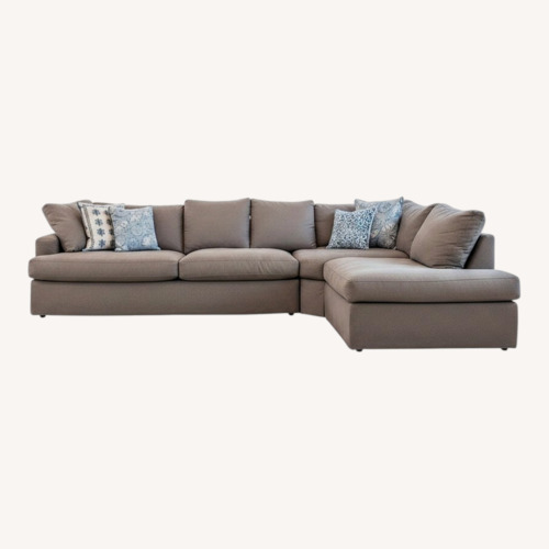 Used City Furniture Light Gray 3+ Piece Sectionalal for sale on AptDeco
