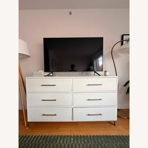 Used White Wood Dresser for sale on AptDeco