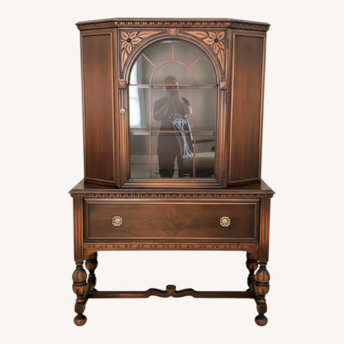 Used Vintage/Antique Finds Dark Brown Wood Sideboard for sale on AptDeco