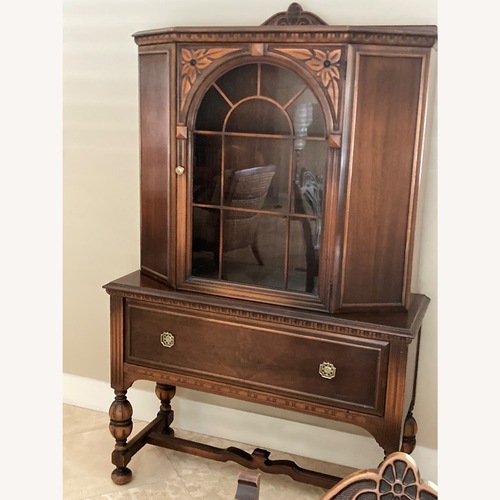 Used Vintage/Antique Finds Dark Brown Wood Sideboard for sale on AptDeco