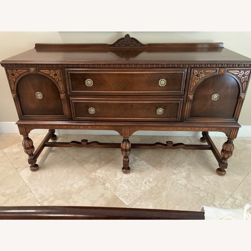 Used Vintage/Antique Finds Dark Brown Wood Sideboard for sale on AptDeco