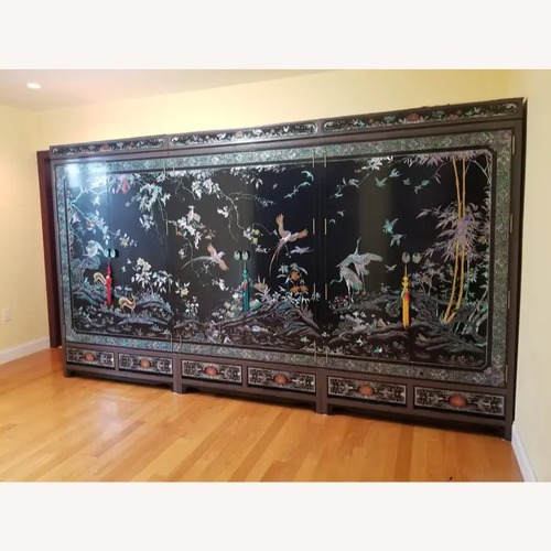 Used Korean Mother-of-Pearl Wardrobe (Gold Inlay) for sale on AptDeco