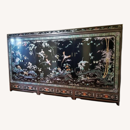 Used Korean Mother-of-Pearl Wardrobe (Gold Inlay) for sale on AptDeco