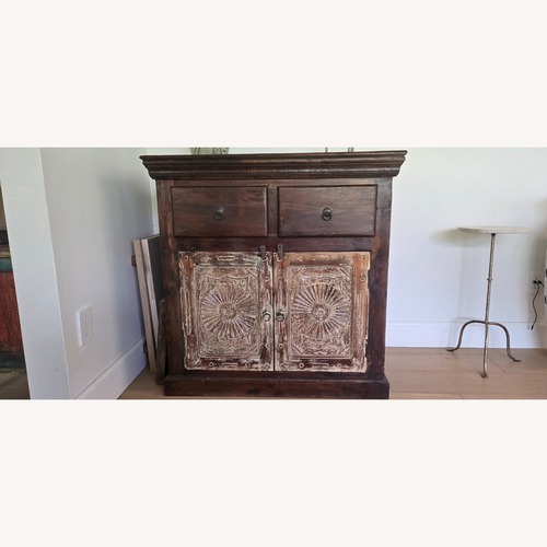 Used Dark Brown Wood Sideboard for sale on AptDeco