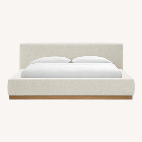 Used Crate & Barrel Gather Upholstered King Bed for sale on AptDeco
