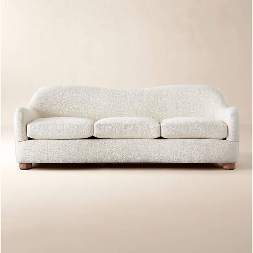 Used CB2 Bacio 86.5" Cream Boucle Sofa — 3+ Seater Sofa for sale on AptDeco
