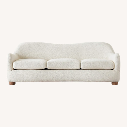 Used CB2 Bacio 86.5" Cream Boucle Sofa — 3+ Seater Sofa for sale on AptDeco