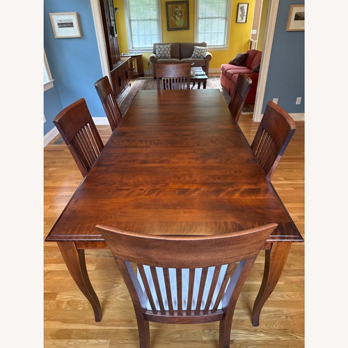 Used Canadel Solid Maple Dining Table & 6 Chairs for sale on AptDeco