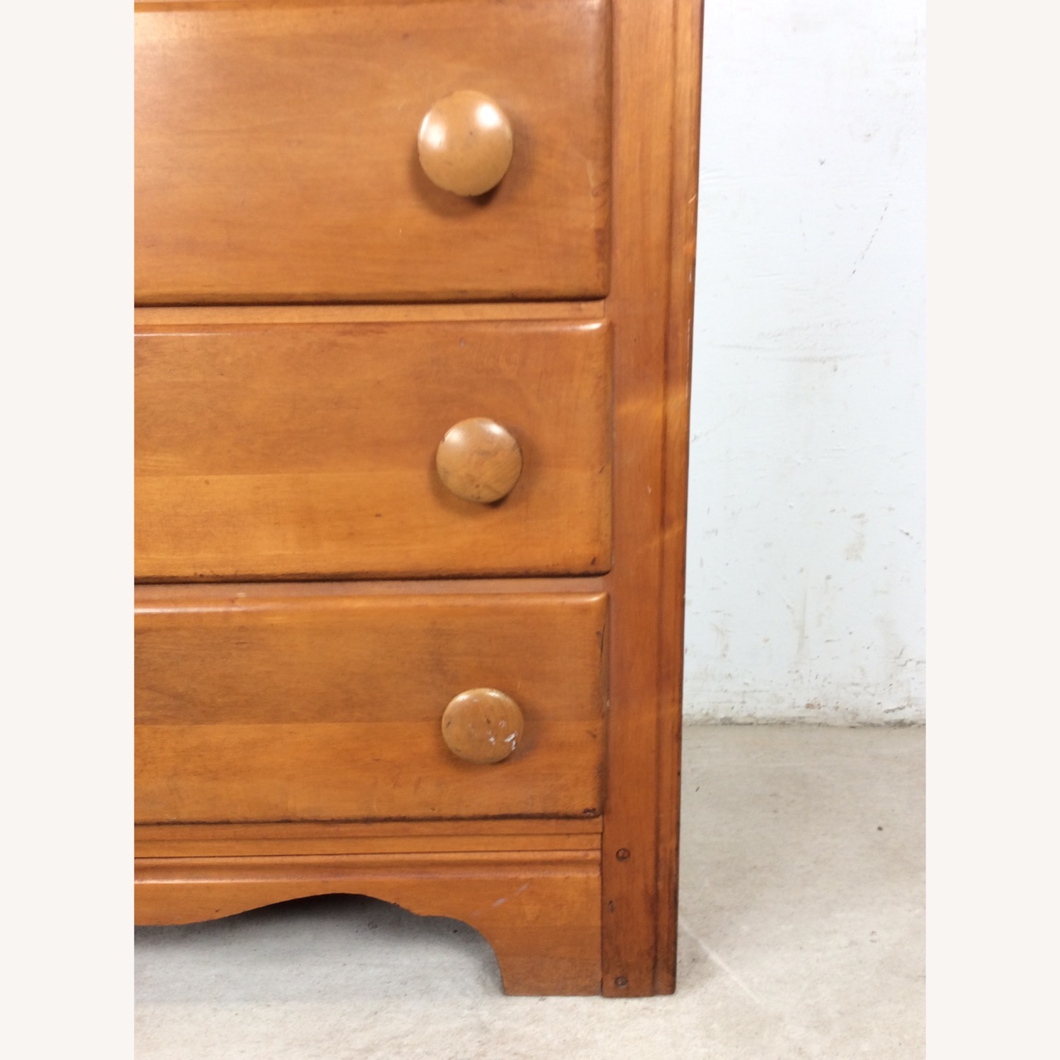 Mid Century Highboy with Airplane On Drawer Face - image-12