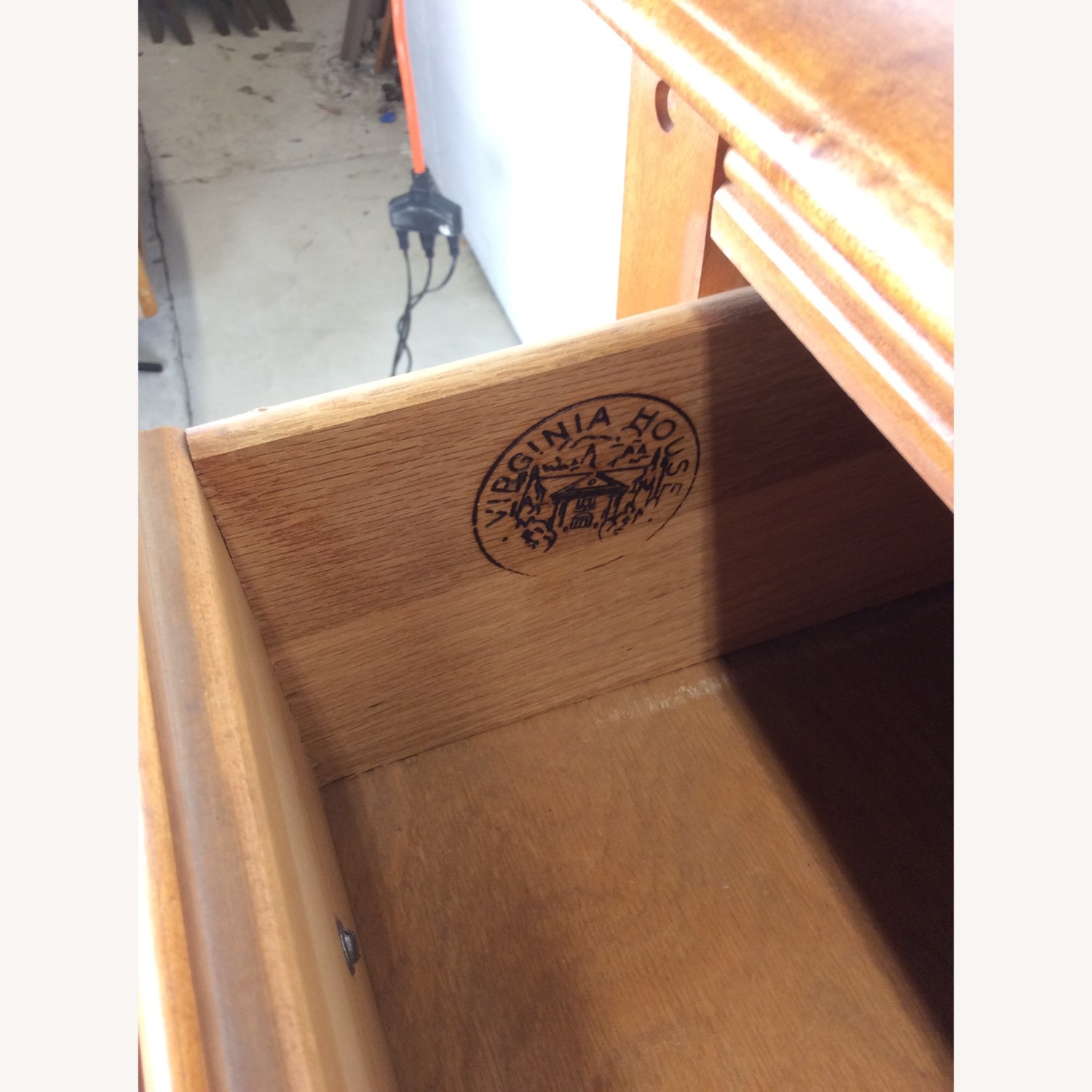 Mid Century Highboy with Airplane On Drawer Face - image-16