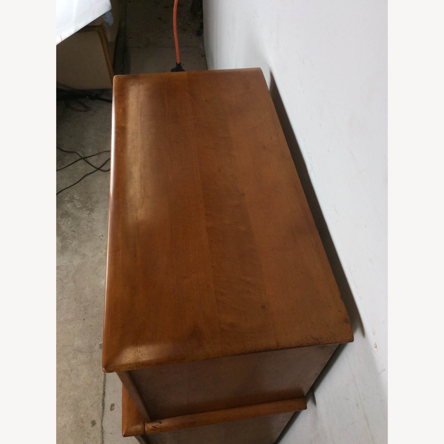 Mid Century Highboy with Airplane On Drawer Face - image-5