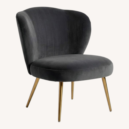 Used West Elm Gray Slipper Chair for sale on AptDeco