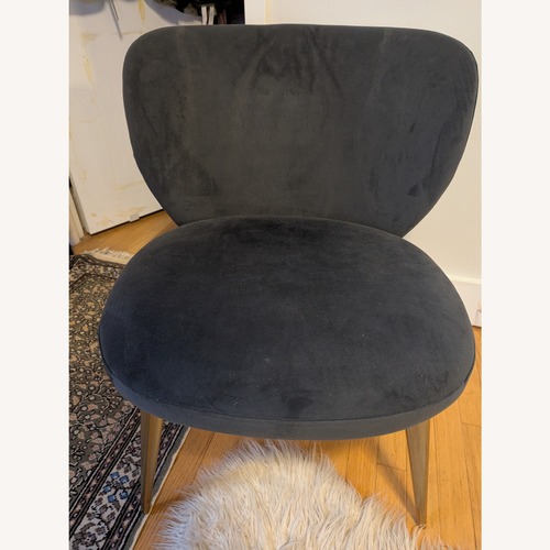Used West Elm Gray Slipper Chair for sale on AptDeco