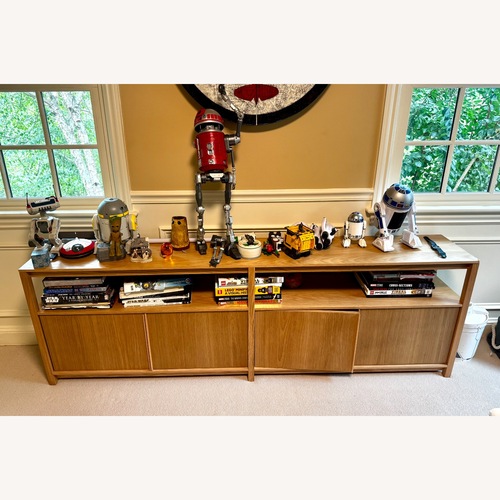 Used Joss & Main Open Plan Oak Bookcase for sale on AptDeco