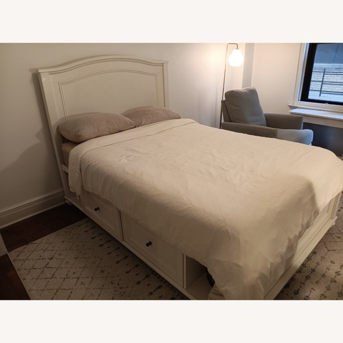 Used PB Teen Chelsea Storage Bed, Full, Simply White for sale on AptDeco