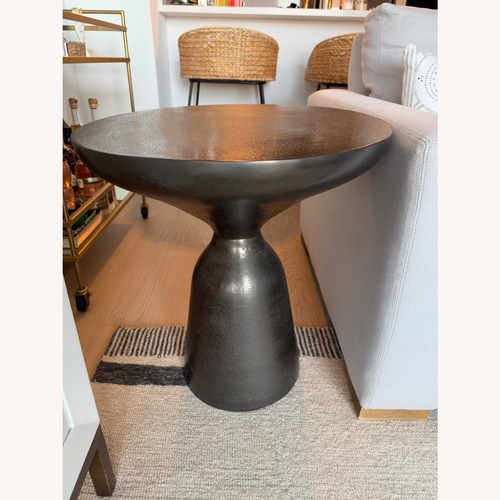 Used Bernhardt Interiors Thatcher Pedestal Side Table for sale on AptDeco