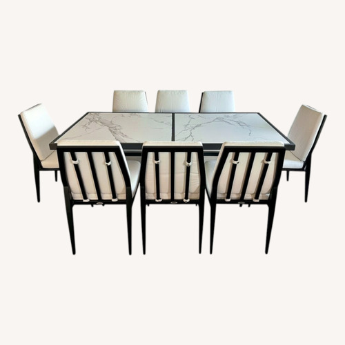 Used Pavilion Brickell Outdoor Dining Set for sale on AptDeco