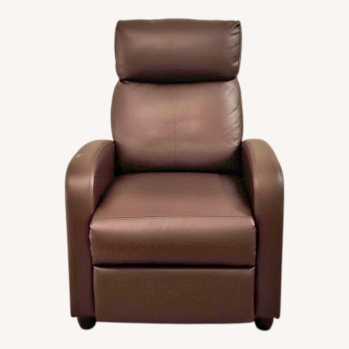 Used Brown Faux Leather Massage Recliner (Furniwell) for sale on AptDeco