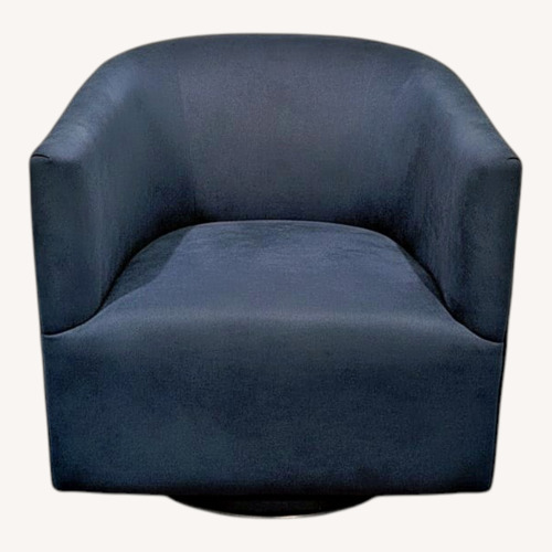 Used Blue Fabric Accent Chair for sale on AptDeco