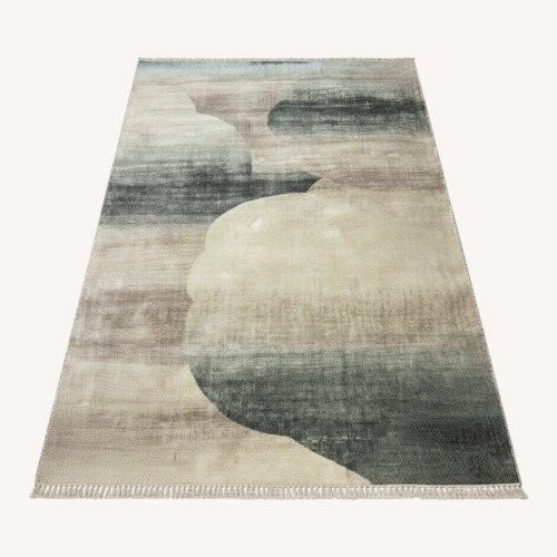 Used West Elm Ombre Sky Rug 6x9 Wool Viscose for sale on AptDeco