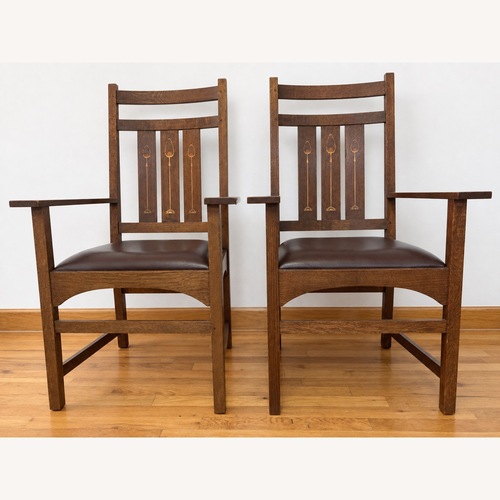 Used Stickley Harvey Ellis Mission Oak Armchair for sale on AptDeco