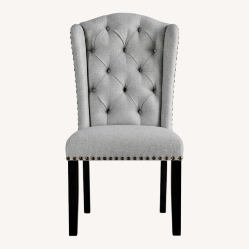 Used Ashley Furniture Natural Fabric Dining Chair for sale on AptDeco